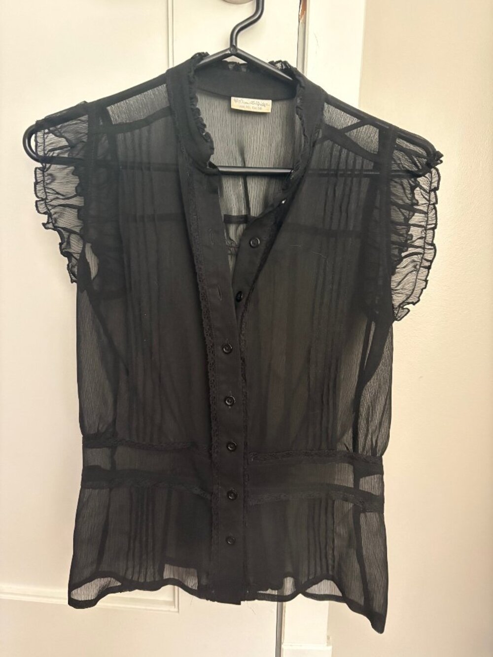Sheer Black Top